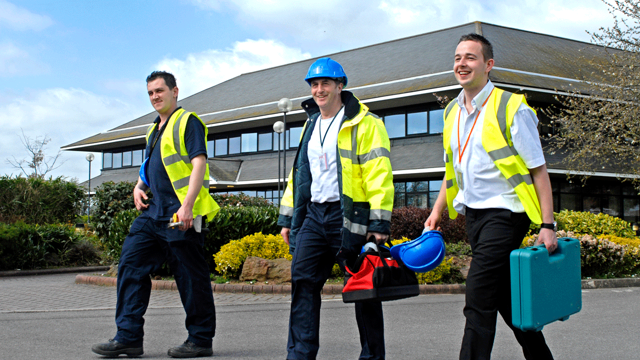 Costain operatives at Magnox's Berkeley site